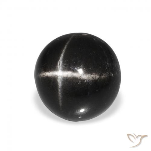 Diopside étoilé Noire naturelle Tour, 4.65 ct, Opaque