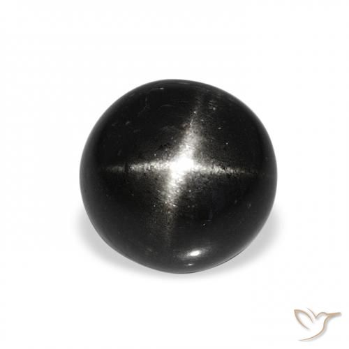 4.53ct Noire Diopside étoilé, Tour, Opaque