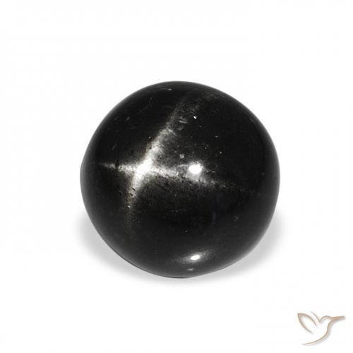 Diopside étoilé Noire naturelle Tour, 4.53 ct, Opaque