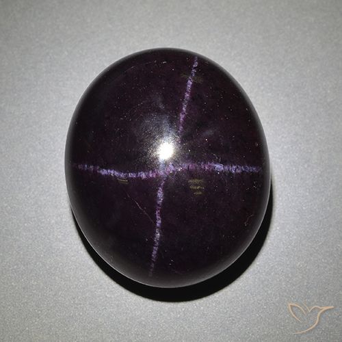66.95ct Naturel Pourpre foncé Grenat étoilé, ovale, Opaque