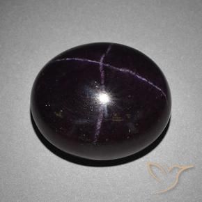 Grenat étoilé Pourpre foncé naturelle ovale, 66.95 ct, Opaque