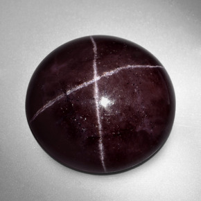 Grenat étoilé rouge naturelle coupe roude, 49,69 ct, opaque