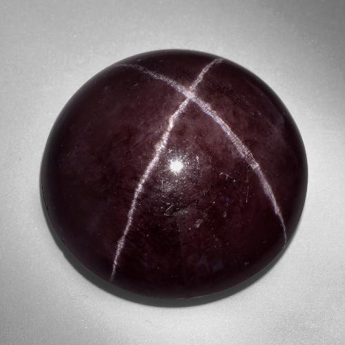 Grenat étoilé rouge naturelle coupe roude, 60,59 ct, opaque
