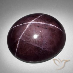 Grenat étoilé Rouge acajou naturelle ovale, 93.06 ct, Opaque