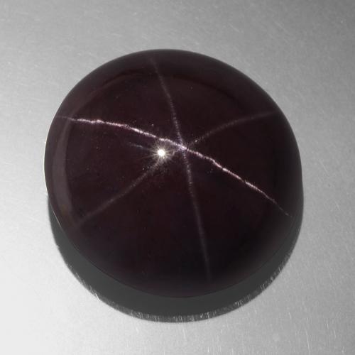 Grenat Étoilé Rouge acajou naturelle Coupe roude, 83.22 ct, Opaque