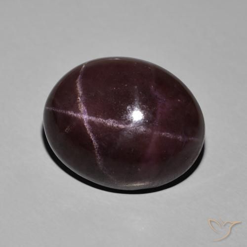 Grenat Étoilé Rouge foncé naturelle Coupe ovale, 25.50 ct, Opaque