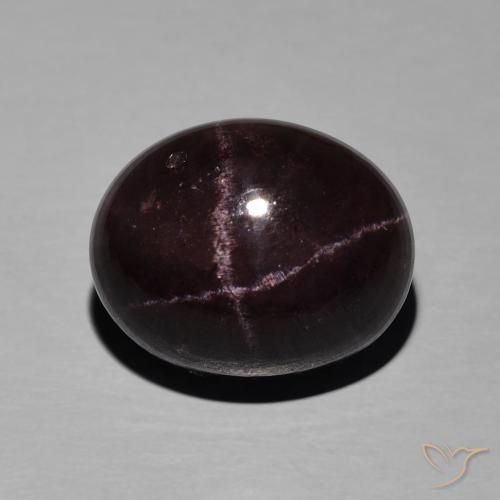 14.23ct Naturel Rouge acajou Grenat étoilé, ovale, Opaque