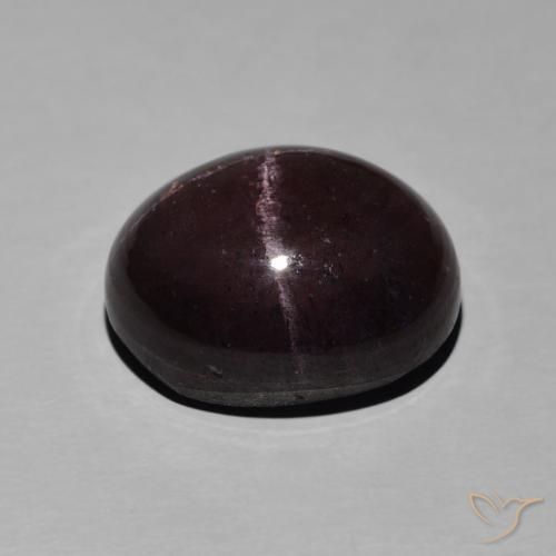 Grenat étoilé Rouge acajou naturelle ovale, 14.23 ct, Opaque