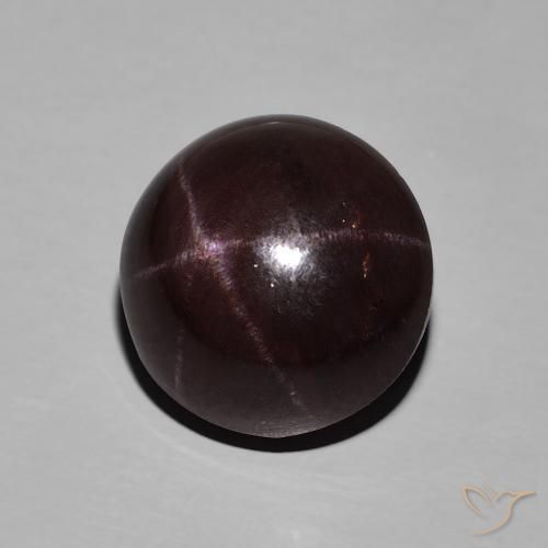 Grenat étoilé Rouge foncé naturelle ovale, 10.78 ct, Opaque