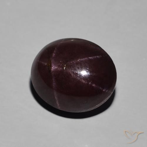 Grenat Étoilé Rouge foncé naturelle Coupe ovale, 6.52 ct, Opaque