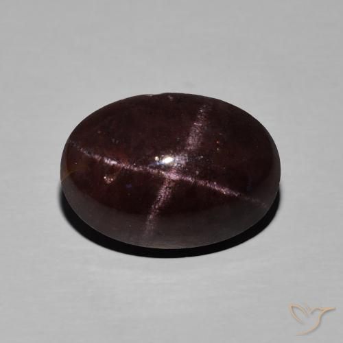 11.27ct Naturel Rouge acajou Grenat étoilé, ovale, Opaque