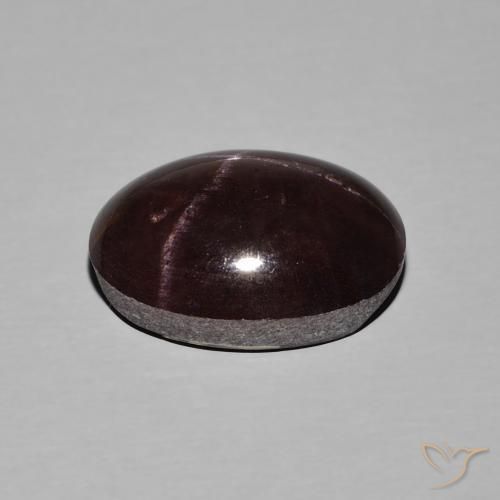 Grenat étoilé Rouge acajou naturelle ovale, 11.27 ct, Opaque