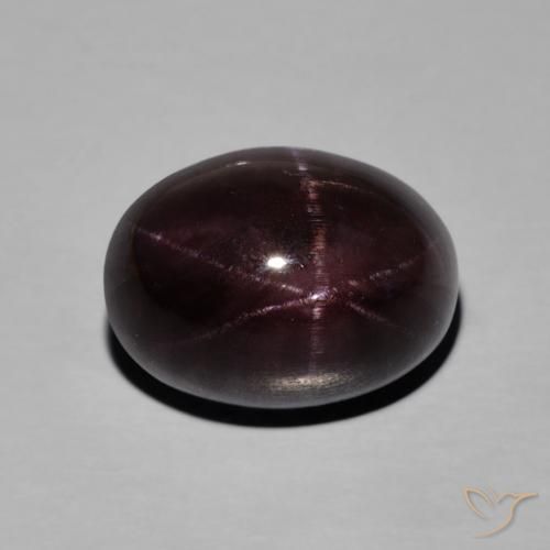 Grenat Étoilé Rouge foncé naturelle Coupe ovale, 17.64 ct, Opaque