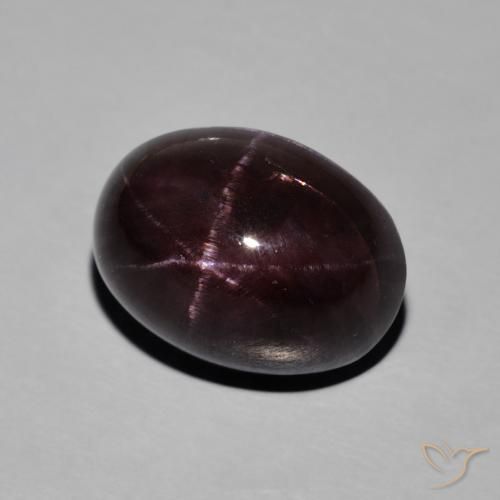 Grenat Étoilé Rouge foncé naturelle Coupe ovale, 17.64 ct, Opaque