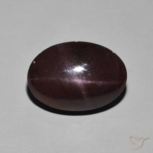 14.01ct Naturel Rouge foncé Grenat étoilé, ovale, Opaque