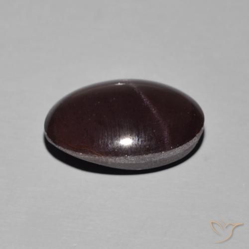 Grenat étoilé Rouge foncé naturelle ovale, 14.01 ct, Opaque