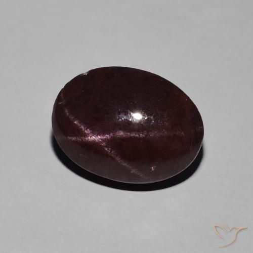 Grenat étoilé Rouge foncé naturelle ovale, 8.91 ct, Opaque