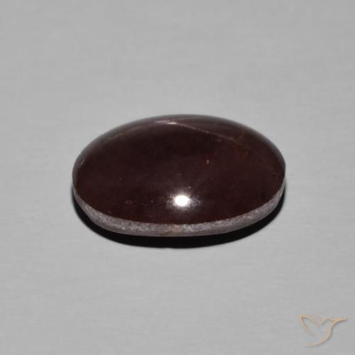 Grenat étoilé Rouge foncé naturelle ovale, 8.91 ct, Opaque