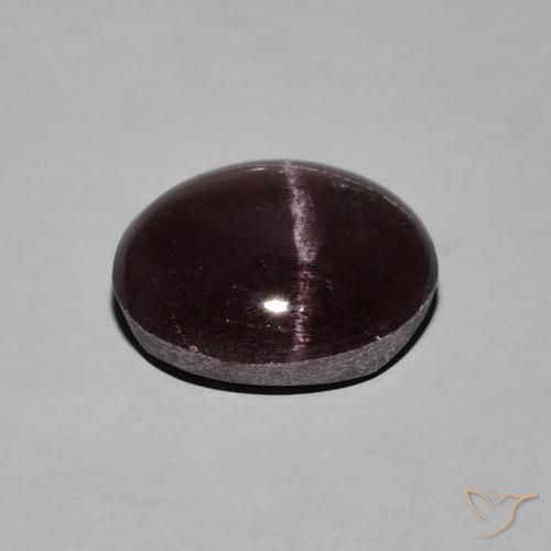 Grenat étoilé Rouge acajou naturelle ovale, 5.73 ct, Opaque