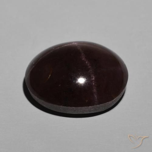 Grenat étoilé Rouge foncé naturelle ovale, 10.95 ct, Opaque