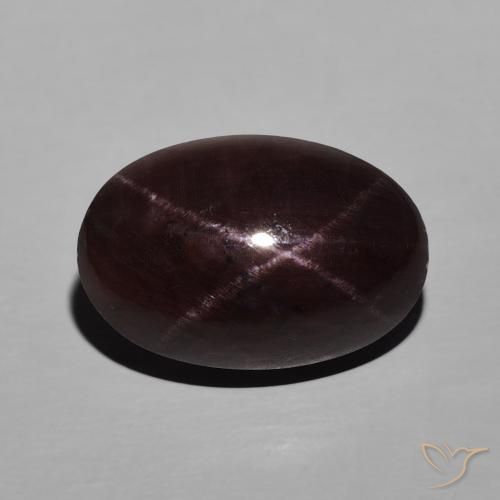 10.62ct Naturel Rouge acajou Grenat étoilé, ovale, Opaque