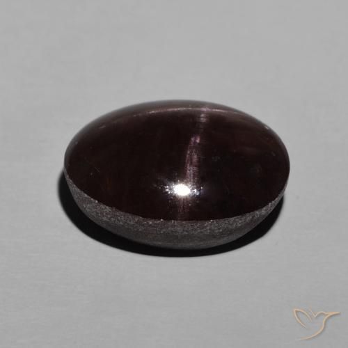 Grenat étoilé Rouge foncé naturelle ovale, 9.06 ct, Opaque