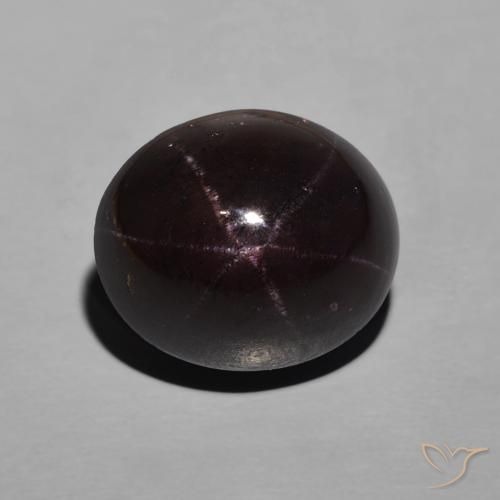 12.68ct Naturel Rouge foncé Grenat étoilé, ovale, Opaque