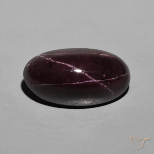 Grenat étoilé Rouge acajou naturelle ovale, 13.20 ct, Opaque