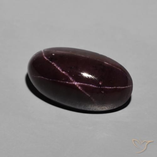 Grenat étoilé Rouge acajou naturelle ovale, 13.20 ct, Opaque