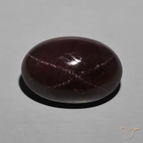 26.72ct Naturel Rouge acajou Grenat étoilé, ovale, Opaque