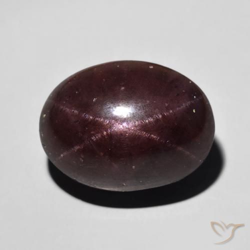 11.80ct Naturel Rouge acajou Grenat étoilé, ovale, Opaque