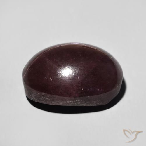 Grenat étoilé Rouge acajou naturelle ovale, 11.80 ct, Opaque