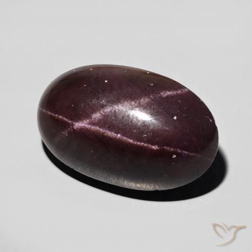 Grenat étoilé Rouge foncé naturelle ovale, 15.32 ct, Opaque
