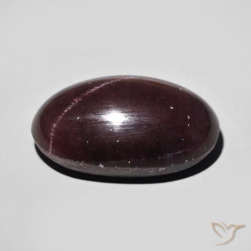 Grenat étoilé Rouge foncé naturelle ovale, 15.32 ct, Opaque