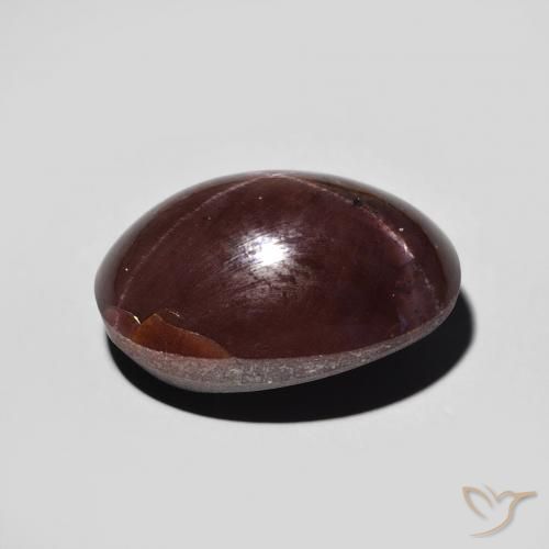 Grenat étoilé Rouge foncé naturelle ovale, 11.12 ct, Opaque