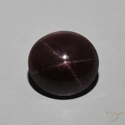 Grenat étoilé Rouge acajou naturelle ovale, 6.29 ct, Opaque