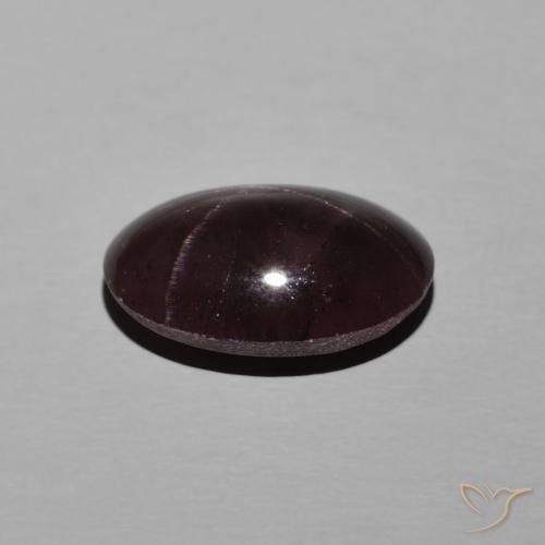 Grenat étoilé Rouge foncé naturelle ovale, 6.07 ct, Opaque