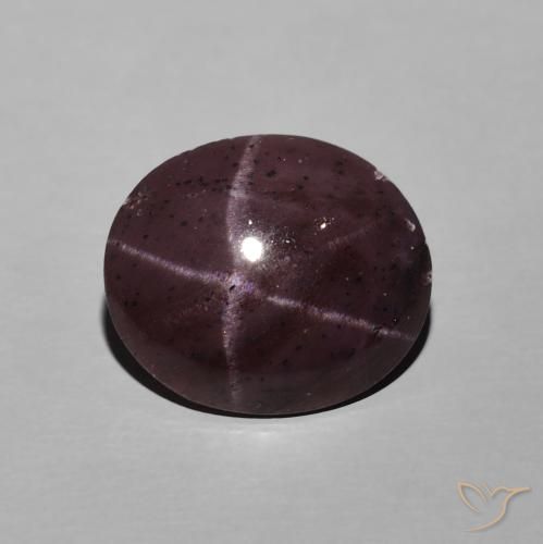 6.74ct Naturel Rouge foncé Grenat étoilé, ovale, Opaque