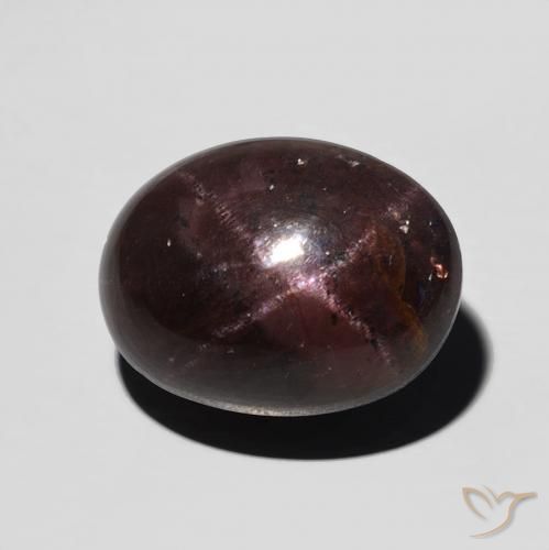 9.89ct Naturel Rouge acajou Grenat étoilé, ovale, Opaque
