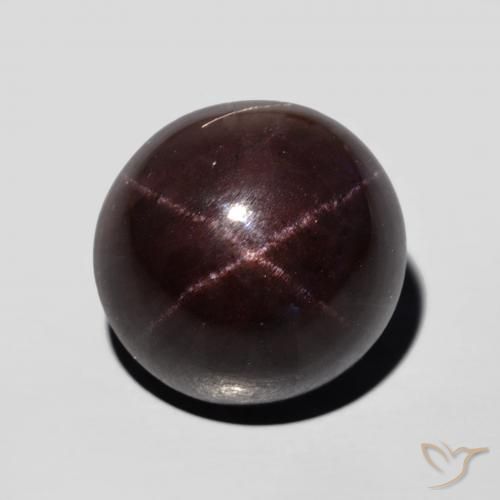 Grenat étoilé Rouge acajou naturelle ovale, 15.14 ct, Opaque