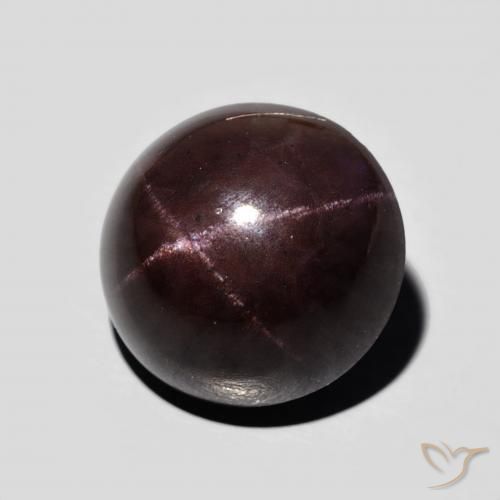 Grenat étoilé Rouge acajou naturelle ovale, 15.14 ct, Opaque