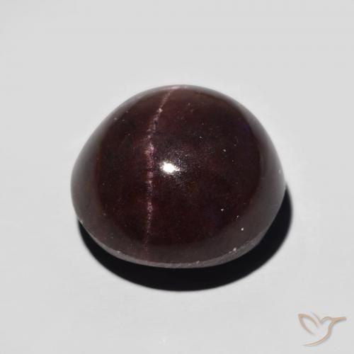 Grenat étoilé Rouge acajou naturelle ovale, 15.14 ct, Opaque
