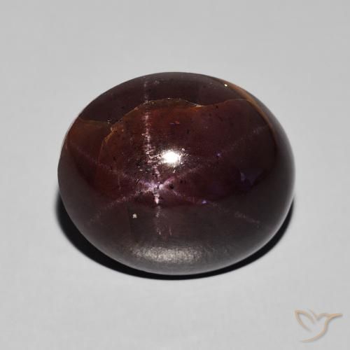 24.21ct Naturel Rouge acajou Grenat étoilé, ovale, Opaque