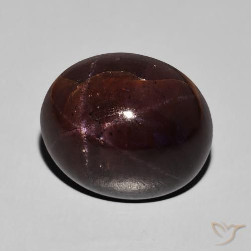 Grenat étoilé Rouge acajou naturelle ovale, 24.21 ct, Opaque