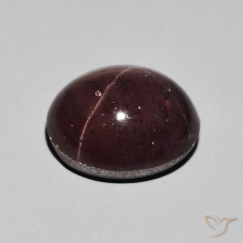 Grenat étoilé Rouge acajou naturelle ovale, 13.26 ct, Opaque