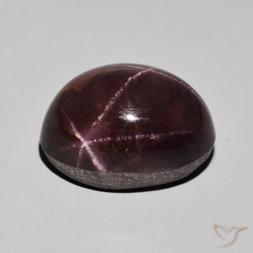 Grenat étoilé Rouge foncé naturelle ovale, 27.47 ct, Opaque