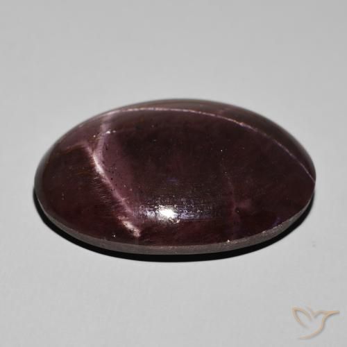 Grenat étoilé Rouge acajou naturelle ovale, 68.34 ct, Opaque