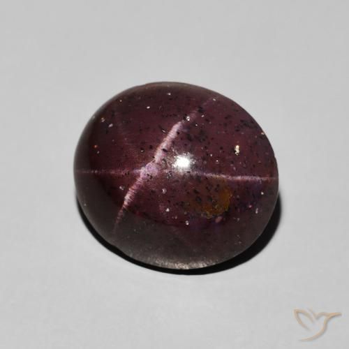 Grenat étoilé Rouge acajou naturelle ovale, 8.00 ct, Opaque
