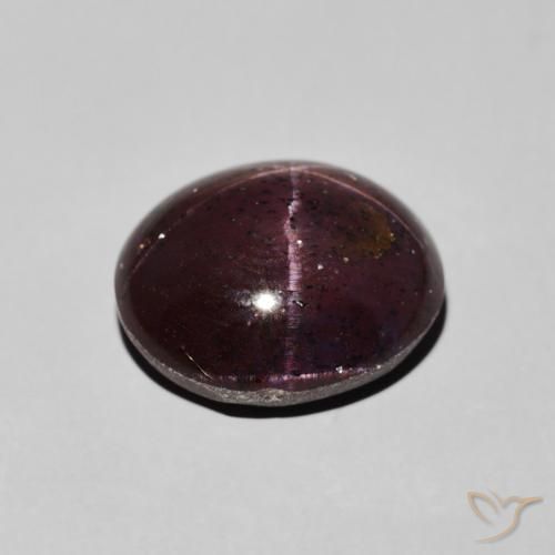 Grenat étoilé Rouge acajou naturelle ovale, 8.00 ct, Opaque