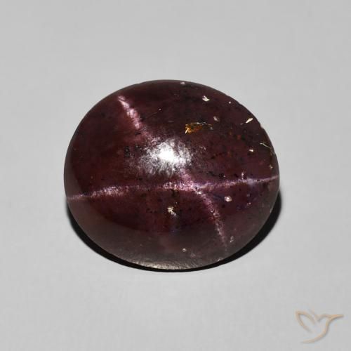 11.81ct Naturel Rouge acajou Grenat étoilé, ovale, Opaque